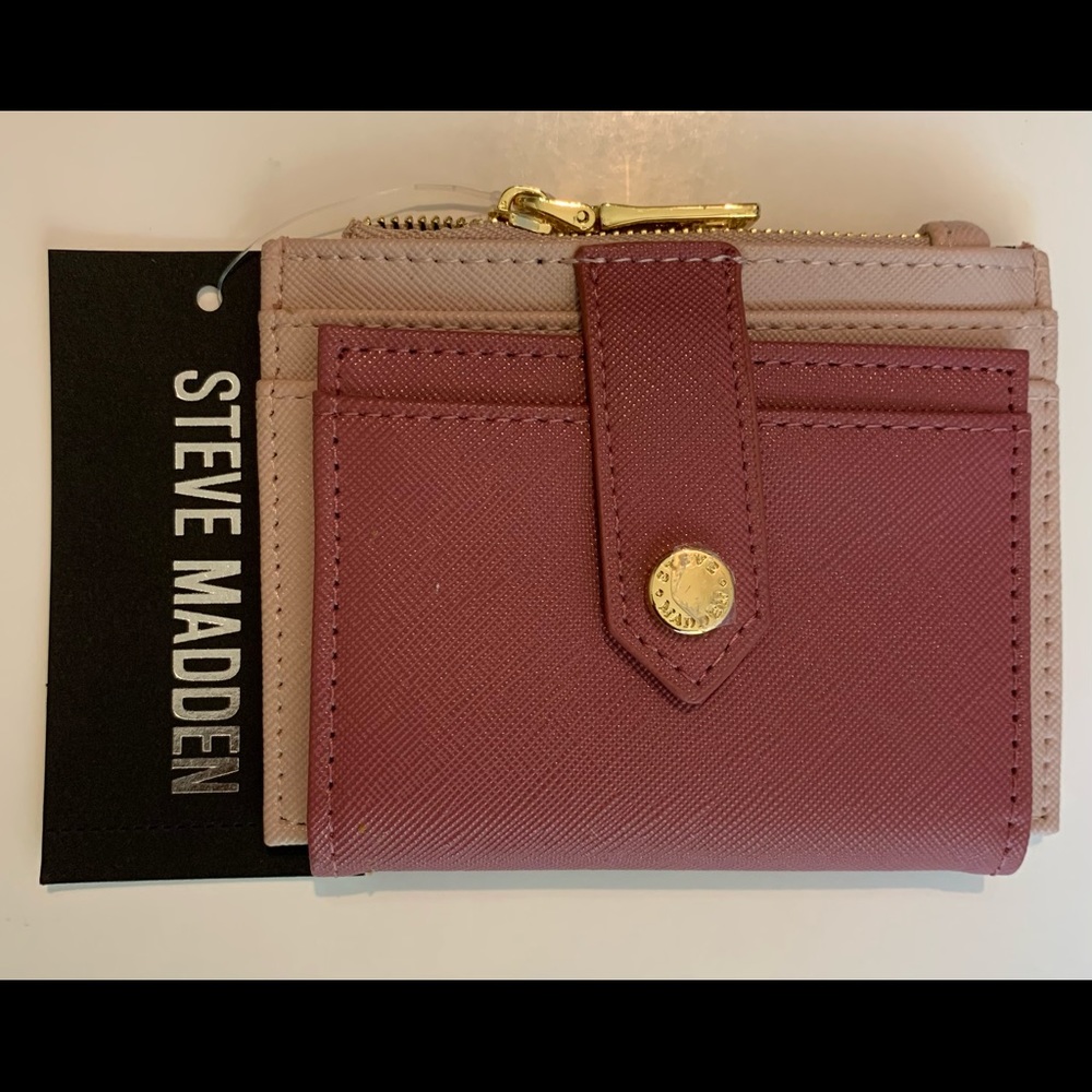 **DIDNT USE-Wallet CC & Coin Id Zipper Rose Blush